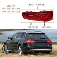 ราคา RIGHT ชุดไฟท้ายสําหรับ AUDI A6 S6 C7 2012 2013 2014 2015 ด้านหลังโคมไฟเบรคและไฟเลี้ยว 4G5945094 4G5945096 (54357533109)