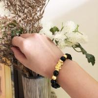 ราคา กำไลปี่เซี๊ยะทองร้อยกับหินบลูไทเกอร์อาย มิงค์ สร้อยข้อมือสร้อยข้อมือที่มีลักษณะจีน (2368966399)