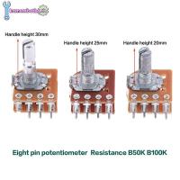 ราคา Kamembetbg 2/5Pcs 8Pins B50K B100K เสียงเครื่องขยายเสียง Potentiometer Dual Channel 8-Pin ดอกไม้เพลา 20 มม.25 มม.30 มม.WH148 (16) ประเภท TH (56157080516)