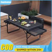 ราคา CODส่งฟรี โต๊ะพับสนาม โต๊ะแคมป์ปิ้ง พกพาได้ โครงเหล็ก แข็งแรง สำหรับปิกนิก กลางแจ้ง (40169896821)