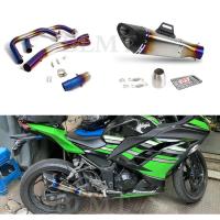 ราคา Motorcycle Exhaust Full Systems Header Pipe yoshimura R11 Muffler Slip on For Kawasaki Ninja 400 Z4 (49751559167)