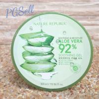 ราคา 92% Aloe Vera Nature Republic soothing&moisture gel 300 ml (810966435)