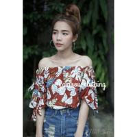ราคา ปาดไหล่แขนผูกโบว์ (181467901)