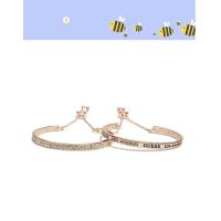 ราคา B996:GUESS FACTORY Guess Factory - ชุดกําไลข้อมือโลโก้สีโรสโกลด์ (27517007552)