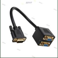 ราคา SOYIT สาย VGA Splitter 1อินพุต 2Output 1080P Double Monitor อะแดปเตอร์ 25 ซม.สําหรับ PC แล็ปท็อปโปรเจคเตอร์ LCD TVs กล่อง Dis (50708942914)