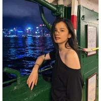 ราคา 【Ready Stock】 Women's Short-Sleeved off-the-Shoulder Loose Black off-Shoulder Clothes for Hot Girls Short T-shirt Xiacnee sJOY (57159411203)
