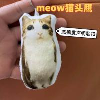 ราคา เหมียว นกฮูกน่ารักสนุกกดเสียงพวงกุญแจกระเป๋าเป้สะพายหลังเสียงพวงกุญแจตุ๊กตาตุ๊กตาพวงกุญแจจี้ (41029191383)