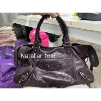ราคา vintage Balenciaga city bag มือสองไซส์ medium สีม่วงเข้ม (54507189999)