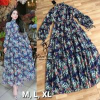 ราคา ชุดเดรสยาว สีม่วง ลายดอกไม้ สวยหวาน : ชุดเดรสแฟชั่น Maxi Dress งานป้าย Love Lady (5438758088)