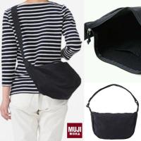 ราคา MUJI Cotton Shoulder Bag Black Shoulder (5131988637)
