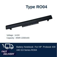 ราคา HP Battery Notebook แบตเตอรี่ โน๊ตบุ๊ค HP Probook 430 440 G3 Series RO04 ของแท้ แบตเตอรี่ เอชพี (44180273903)