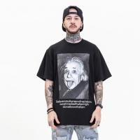 ราคา ขายดี เสื้อยืดผู้ชายทรงโอเวอร์ไซส์ เสื้อฮิปฮอป einstein ไอสไตน์ ไอน์สไตน์ เสื้อแรปเปอร์ ยังโอม ovp มาใหม่ เสื้อเท่ๆ (19985448945)