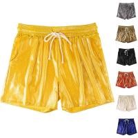 ราคา TRSBX❤️ผู้ชายสีทึบกีฬาสั้นกางเกงเอวยางยืดกางเกงขาสั้นยิมฤดูร้อนเอวกลาง (43580304721)