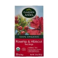 ราคา GARDEN ANDES 100% Tea Organic | Rosehip & Hibiscus Tea 20 Teabags (1.8 oz) 50g (18486008177)