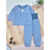 ราคา Miffy ชุดนอน เสื้อแขนยาว กางเกงปิดพุง ลายดอกไม้ สีฟ้า (40579678937)