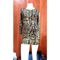 ราคา มินิเดรสญี่ปุ่นมือสอง รัดรูป สีดำทอง (แกะถุง) เดรสเที่ยว (11160208751)