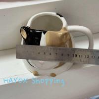 ราคา ▥ ถ้วยเซรามิคลายนูน 3D, ถ้วยกาแฟรูปสัตว์สำหรับบ้าน (24192224329)