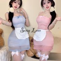 ราคา Sexy Loveชุดยูนิฟอร์มแม่บ้านญี่ปุ่น ชุดเมด ดูผ่าน ผ้าสองชั้น น่ารัก จัดส่งจากไทย H9219 (27502860635)