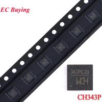 ราคา 5 ชิ้น/1 ชิ้น CH343P QFN-16 CH343 343PC20 QFN16 USB ถึงความเร็วสูง Serial Port ชิป IC ใหม่เดิม (42271790628)
