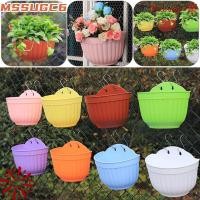 ราคา IMSSUG กระถางดอกไม้, กระถางเรซินติดผนังครึ่งวงกลม, พืช DIY สีสันสดใสที่ทนทานแขวนบ้านสวน (42930219417)
