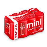 ราคา โค้กออริจินัล 180มล. แพค 8 Coke Original 180ml. Pack 8 [หมายเลขบาร์โค้ด 8851959002896 ] (45152933301)