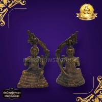 ราคา [nachariti]กุมานนั่งกวัก ประทับบัลลังก์นาคราช เนื้อทองเหลืองเก่า ขนาดประมาณ 3 ซม เครื่องรางโชคลาภการค้าขายดี เรียกโชคลาภ (21177615865)