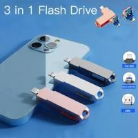 ราคา 2TB Flash Drive OTG For Iphone 14/13/12 series,1TB USB 3..0 Flash Disk for micro Android phone,Pendrive Data storage (40163650124)