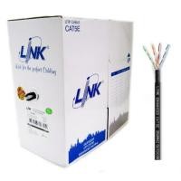 ราคา สาย LAN ยี่ห้อ Link รุ่น US-9045 CAT 5E (OUTDOOR) Double Jacket ยาว 305 เมตร (สีดำ) (1344886699)