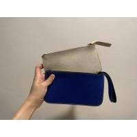 ราคา SALE กระเป๋าตังค์หนัง สตางค์ ผู้หญิง leather wallet wristlet สีทอง โรสโกลด์ (218749818)