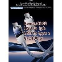 ราคา สายชาร์จremax​CB02ยาว1.2เมตร​ชาร์จ​เร็ว​usb​to iph, USB to type c, type c to type c (41825806071)
