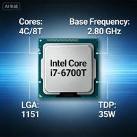 ราคา Intel Core i7-6700T โปรเซสเซอร์ Intel Core อัจฉริยะรุ่นที่หก 1151cpu (54459036821)
