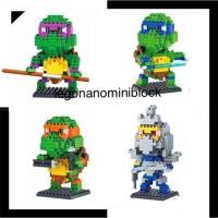 ราคา Legonano เลโก้ นาโน lego nano nanoblock เต่านินจา set4กล่อง (1445512786)