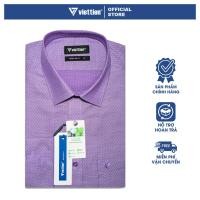 ราคา VIETTIEN - เสื้อเชิ้ตแขนยาว Viet Tien สีม่วง ลาย Regular Fit Hybrid Form (53005527364)