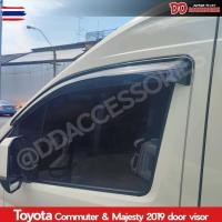ราคา กันสาด รถตู้ hiace commuter majesty 2019 2020 2021 2022 2023 โฉมใหม่ล่าชุด สีดำ ทรง ญี่ปุ่น NT (49550254938)