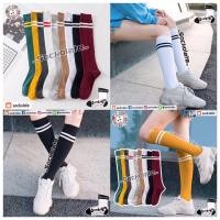 ราคา ถุงเท้าแฟชั่นยาวขอบแถบเส้น Old School Socks ถุงเท้ายาวใต้เข่า แฟชั่นสตรีท (6580185177)