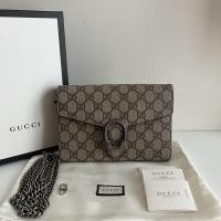 ราคา (Used like new) กระเป๋า Gucci Dionysus GG Supreme Chain Wallet ปี 2020 (25236322658)