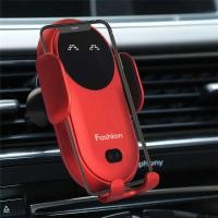 ราคา ❤ Wireless Charging Stand Charger Auto Infrared Sensor LED Mobile Phone Holder In Car Mount Ai (28004260615)