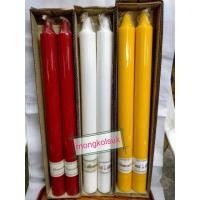 ราคา เทียนคู่ เทียนขาว เทียนแดง 20หุน (ตราแสงทิพย์) (7532434894)