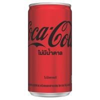 ราคา โค้กเครื่องดื่มอัดลมกลิ่นโคล่าไม่มีน้ำตาล 180มล. Coke No Sugar 180ml. [หมายเลขบาร์โค้ด 8851959108079 ] (43477161752)