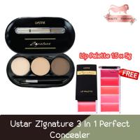 ราคา Ustar Zignature 3 In 1 Perfect Concealer Free Lip Palette 1.5 x 5g ยูสตาร์ ซิกเนเจอร์ 3 อิน 1 เพอร์เฟ็คท์ คอนซิลเลอร์ (24600261944)