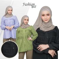 ราคา เสื้อแฟชั่น งานกระดุมหน้าสวมใส่ง่าย ดีเทลตีเกร็ด ทรงแขนพองสุดน่ารัก ผ้าเบาใส่สบาย DG51วาริสมุสลิม (27719278798)