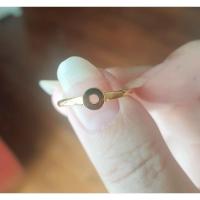 ราคา แหวนโดนัทเงินชุบทองคำ18k#ทองเหมือนจริง#แหวนชุบทองเกลี้ยง (22386483921)