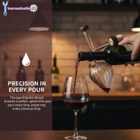 ราคา Kamembetbg Red Aerator รอบออกแบบโปร่งใส Pourer ไม่มีรั่ว Spout Qui ใช้สําหรับ Family Gathering TH (47459335778)