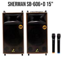 ราคา SHERMAN SB-606+D (คู่) ลำโพงขยายกลางแจ้ง พร้อมไมค์ ขนาด 15 นิ้ว กำลังขับรวม 300W (6279227236)