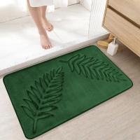 ราคา Non Slip Bath Mat Soft Black Memory Foam Bath Mat Water Absorbent Washable Rugs for for Bathroom Bedroom Bath Mat Dark D (47901301845)