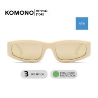ราคา KOMONO Rylan Porcelain Fire แว่นตากันแดด ทรงสี่เหลี่ยมผืนผ้า สีครีม วัสดุคุณภาพ กันรังสี UV400 (18002691884)