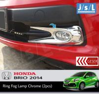 ราคา JSL แหวนไฟตัดหมอก Brio 2014 ฝาครอบไฟตัดหมอก Chrome (43405729662)
