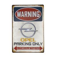 ราคา ป้ายสังกะสีวินเทจ Opel Parking Only (1406213505)