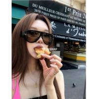 ราคา แว่นตากันแดดรูปทรงสแควร์หน้ากลม สไตล์ยุโรปอเมริกัน กรอบสีน้ำตาลอ่อน กันแสงUVและลมสำหรับทั้งผู้หญิงและผู้ชาย (57356897203)