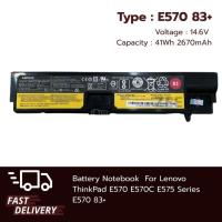 ราคา (ส่งฟรี ประกัน 1 ปี)Lenovo แบตเตอรี่โน๊ตบุ๊ค Battery Lenovo ThinkPad E570 E570C E575 Series (83 82) ของแท้ (10497217978)